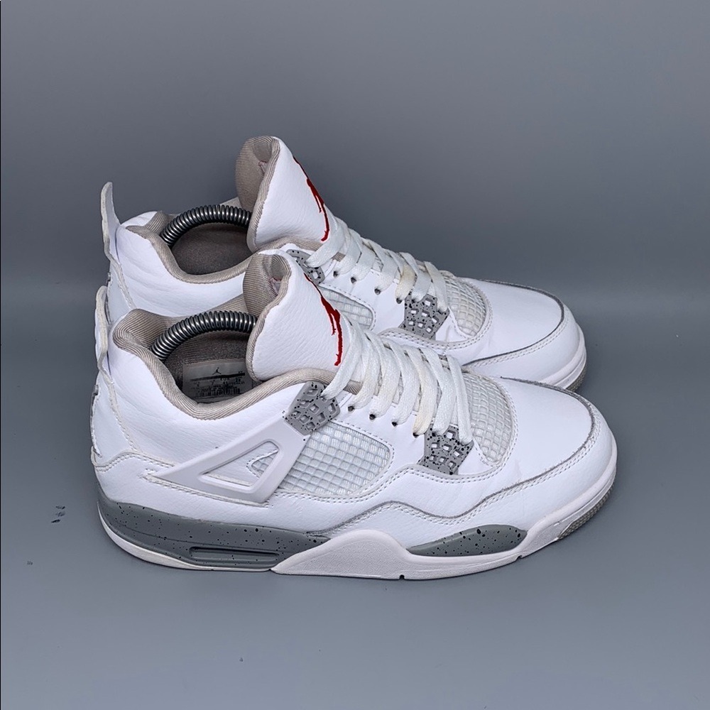 Jordan 4 Retro White Oreo 2021 DJ4699-100 White Tech Grey Men's Sz 8 Women's 9.5